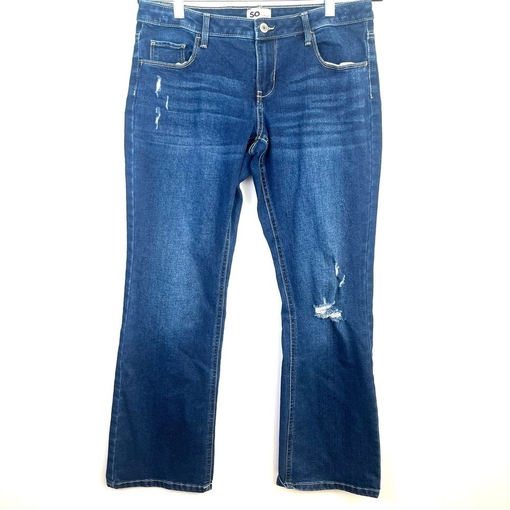 5 FOR $20 Sonoma Kids Girls Flare Leg Blue Jeans - Size 16 Plus, Distressed
